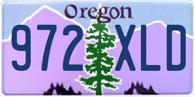 OR license plate 972XLD