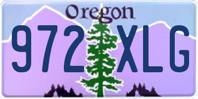 OR license plate 972XLG