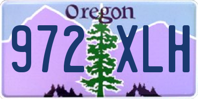OR license plate 972XLH