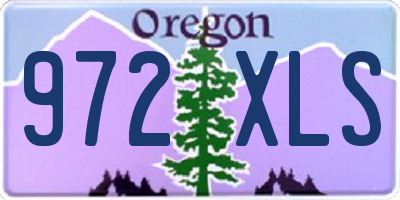 OR license plate 972XLS