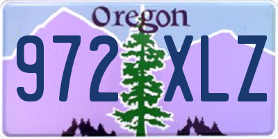 OR license plate 972XLZ