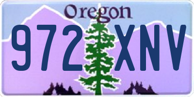 OR license plate 972XNV