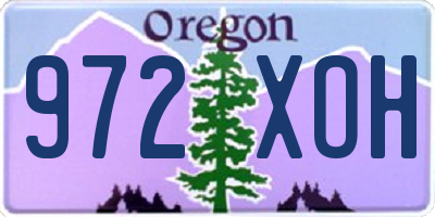 OR license plate 972XOH