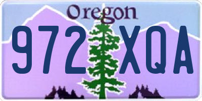 OR license plate 972XQA