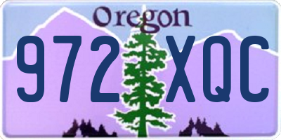 OR license plate 972XQC