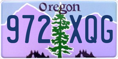 OR license plate 972XQG