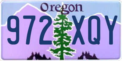 OR license plate 972XQY