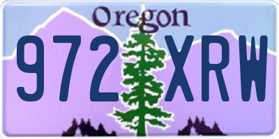 OR license plate 972XRW