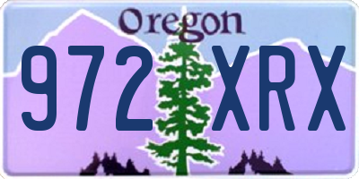 OR license plate 972XRX
