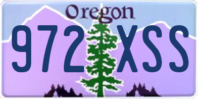 OR license plate 972XSS