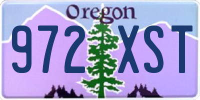 OR license plate 972XST