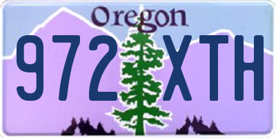 OR license plate 972XTH