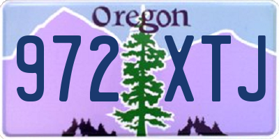 OR license plate 972XTJ