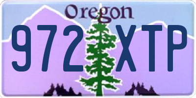 OR license plate 972XTP