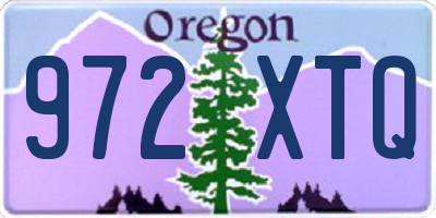 OR license plate 972XTQ