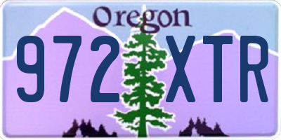 OR license plate 972XTR