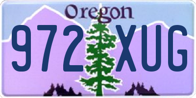 OR license plate 972XUG