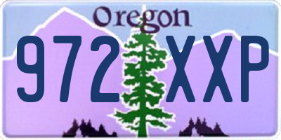OR license plate 972XXP