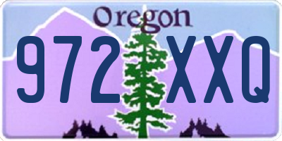 OR license plate 972XXQ