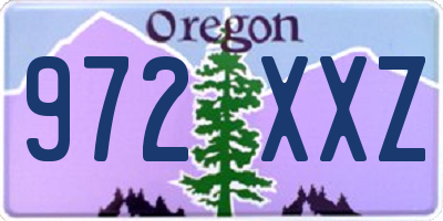 OR license plate 972XXZ