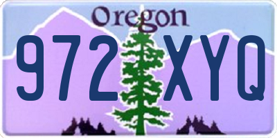 OR license plate 972XYQ