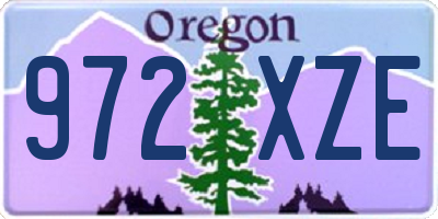 OR license plate 972XZE