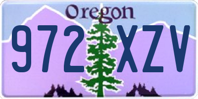 OR license plate 972XZV