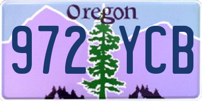 OR license plate 972YCB