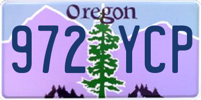 OR license plate 972YCP