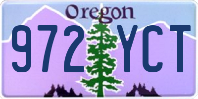 OR license plate 972YCT