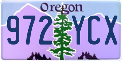 OR license plate 972YCX