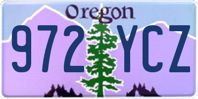 OR license plate 972YCZ