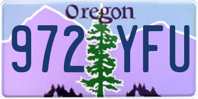 OR license plate 972YFU