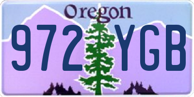 OR license plate 972YGB