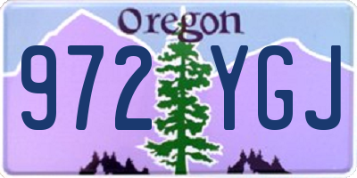 OR license plate 972YGJ