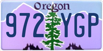 OR license plate 972YGP