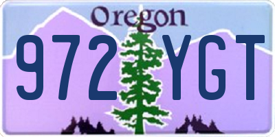 OR license plate 972YGT