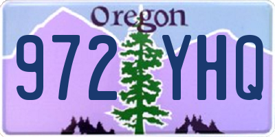 OR license plate 972YHQ