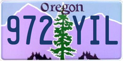 OR license plate 972YIL