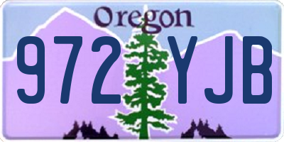 OR license plate 972YJB