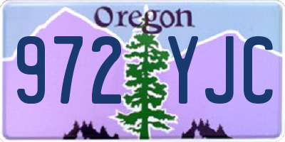 OR license plate 972YJC