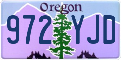 OR license plate 972YJD