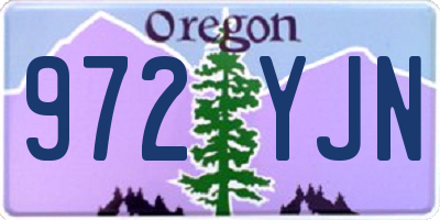 OR license plate 972YJN