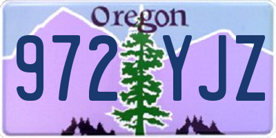 OR license plate 972YJZ