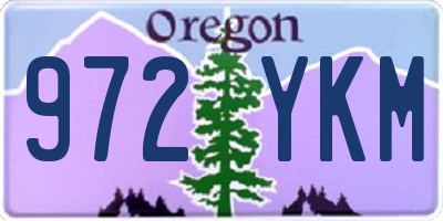 OR license plate 972YKM