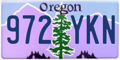OR license plate 972YKN