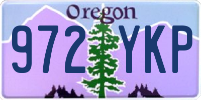 OR license plate 972YKP