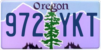 OR license plate 972YKT