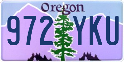 OR license plate 972YKU