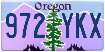 OR license plate 972YKX